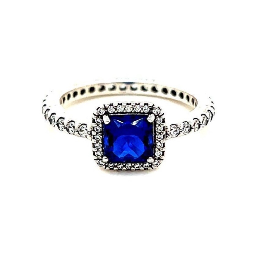 Pandora Blue and Silver Ring